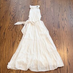 Beautiful White/Cream Elizabethan Collar Dress NWOT Sz Small